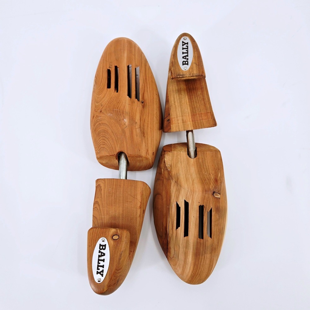 Bally Vintage Red Cedar Wood Shoe Trees Luxury Gorpcore Quiet Luxury